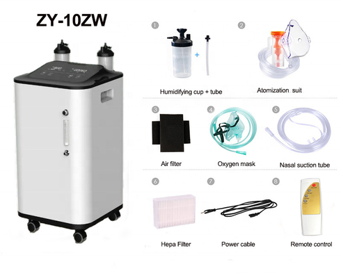 96% মেডিকেল PSA 10L অক্সিজেন কনসেনট্রেটর মেশিন 10 Ltr